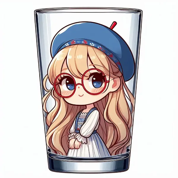 【ガラス】ガラスのコップ