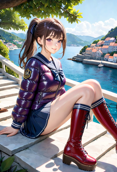 編み上げブーツ