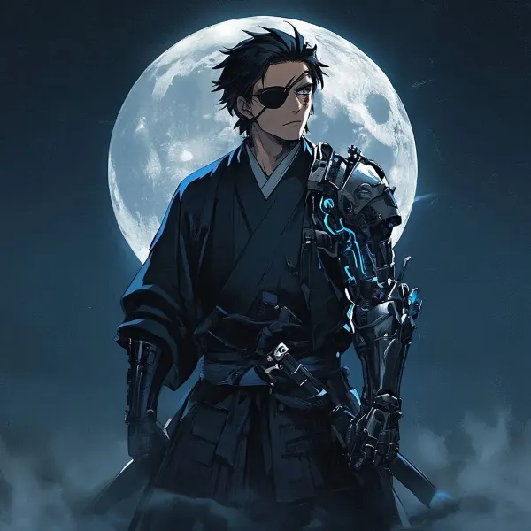 月下の機械剣士、復讐の夜