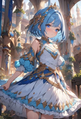 青髪プリンセス