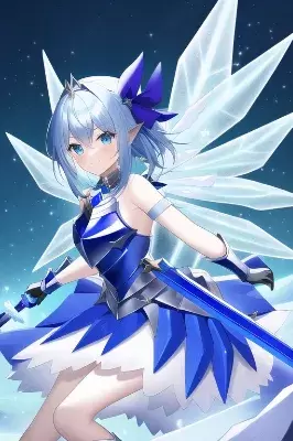 習作　チルノ