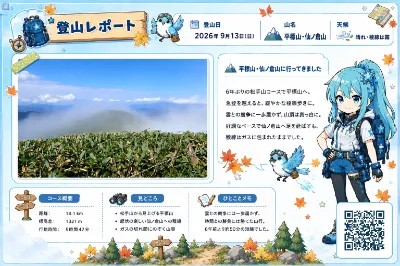 碧衣　平標山登山レポート