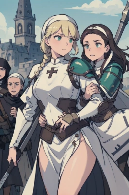 側近に止められる姫将軍