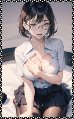 眼鏡OL　H　 glasses office lady　H