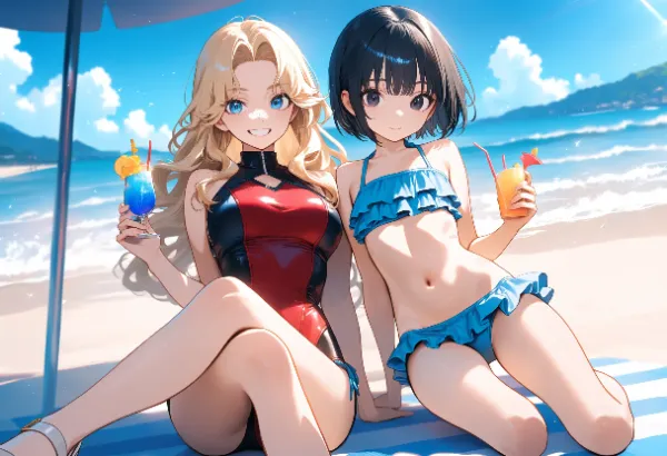 黒髪＆ブロンド・バカンス