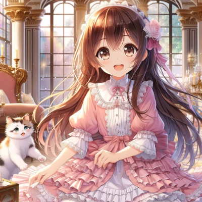 ネコちゃんと一緒