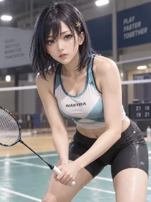 女子バドミントン選手