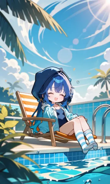 パーカーの少女