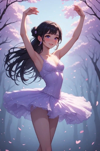 桜の森で舞う夢幻のバレリーナ