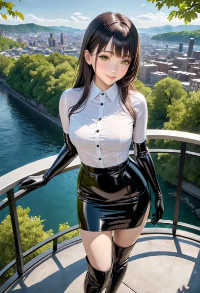 ロンググローブのお姉さん