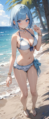 真夏のビーチ