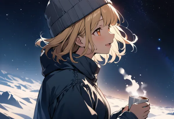 冬キャンプの夜