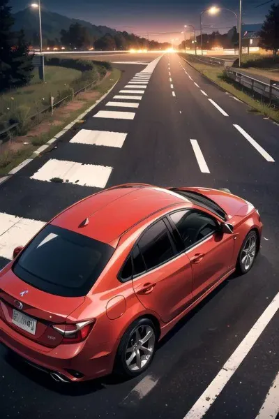 赤い車