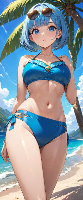 盛夏のビーチ