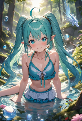 精霊の泉の少女