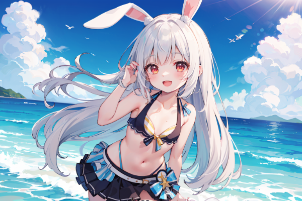 海で水着♪（各キャラ）