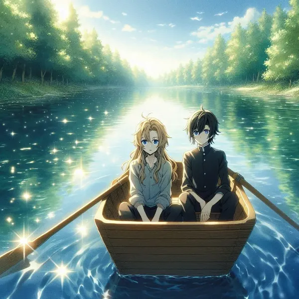 お友達とボートで語り合う金髪碧眼王子