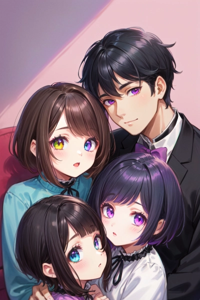 黒髪短髪男性の家族…？（14枚）