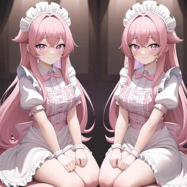 メイドの双子・桃