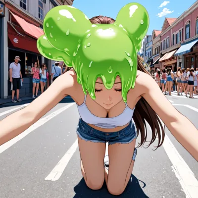 スライムの髪型