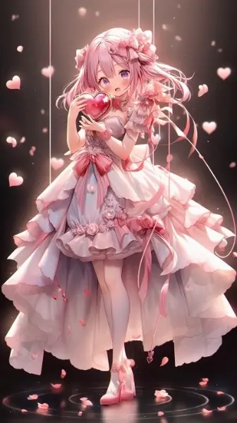 ピンク系のハート♥️