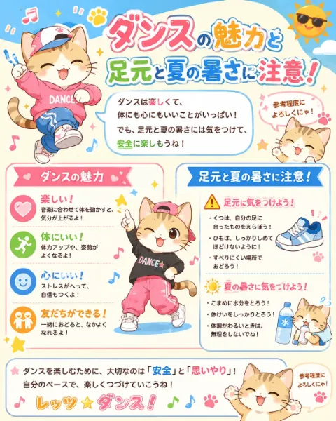 ダンスの魅力を教えるにゃん！