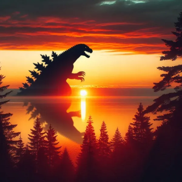 朝焼けｘ怪獣　（22枚）