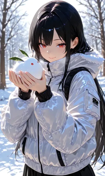 「ゆきうさぎをどうぞ」