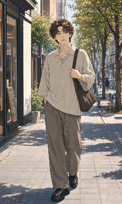 街を歩くトレンドBOYくん🚶