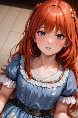 オレンジ髪の少女