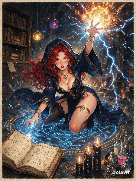 霊薬系　詰め合わせ　雷を呼ぶ赤髪の魔女 ～古の書庫にて～