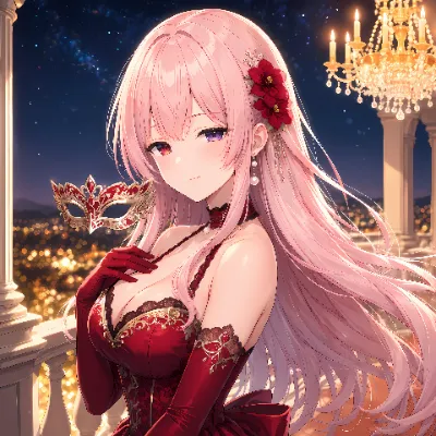 仮面を外したバルコニーの夜