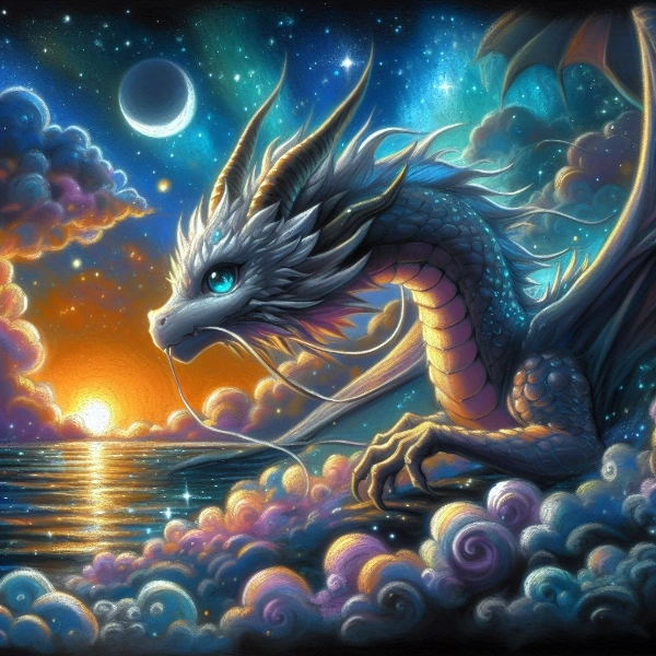 ドラゴンと日の出