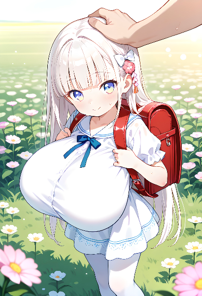 ロリ爆乳ちゃんの小学生コス