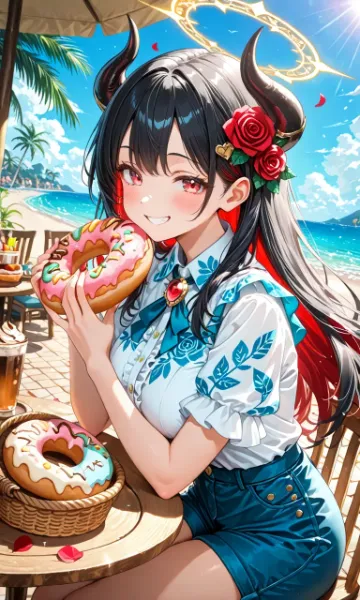 無人島のおやつタイム