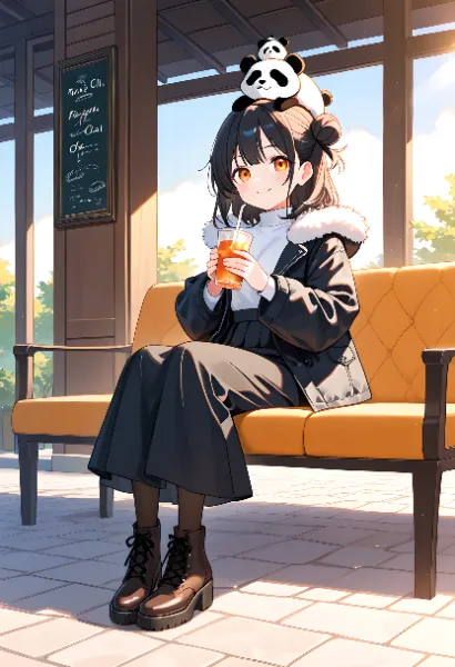 「ここのホットチャイは絶品なんですよ♪」