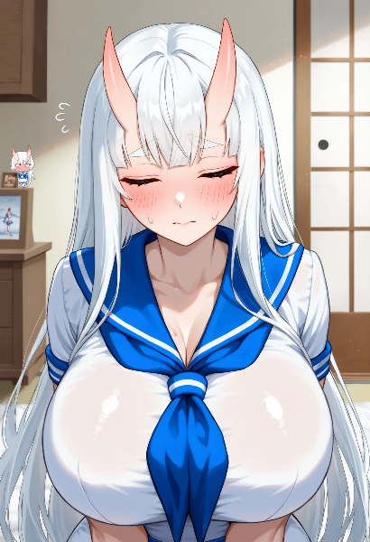 千年以上生きてるロリババア鬼さんに着てもらった