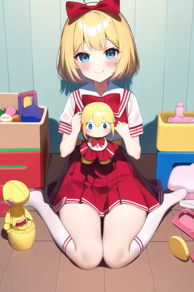 お人形さん遊びしてるの