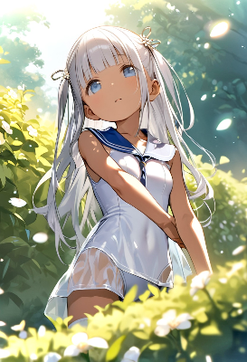 白スク少女