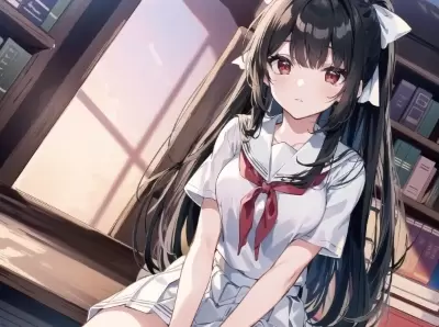 #73 黒髪少女