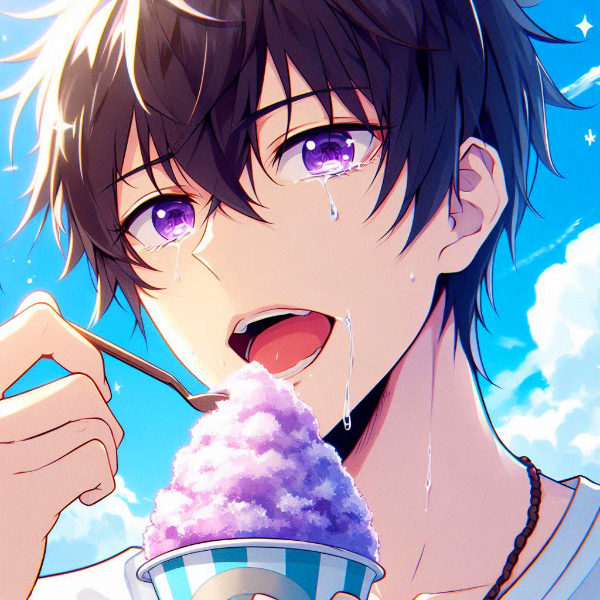 かき氷と、黒髪短髪男性♥(20枚)