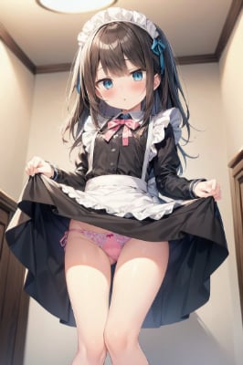 黒髪メイド