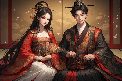 桜舞う宮廷の禁断の恋