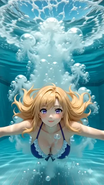 メイドの休日【ナイトプール編🫧】