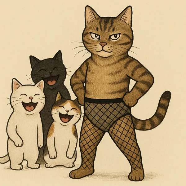 網タイツな猫さん