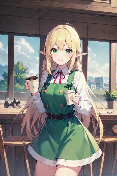 食べ歩きエルフ・カフェでひといき