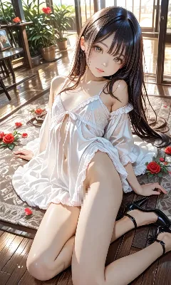 白いドレスの少女