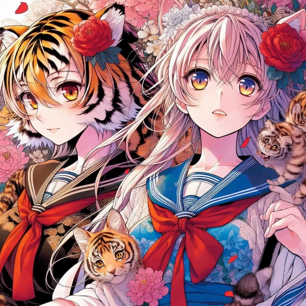 半獣人×少女百合