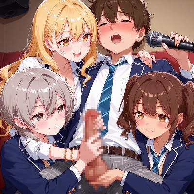 ギャルと手コキカラオケ