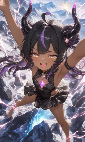 ブラックドラゴンの少女(メスガキ)